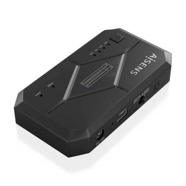 Aisens Docking Station Clonatore di Dischi Rigidi - Installazione Facile - Compatibile con SATA e M.2 NVME - Plug and Play - USB 3.0 - LED Indicatori - Alta Velocità Trasferimento - Supporta UASP