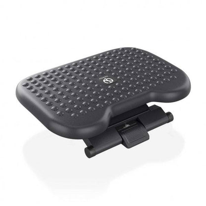 Aisens Poggiapiedi Ergonomico Inclinabile e Regolabile in Altezza - Base Antiscivolo - Peso Max.30kg - Materiale HIPS Resistente - Colore Nero
