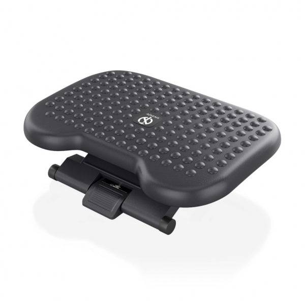 Aisens Poggiapiedi Ergonomico Inclinabile e Regolabile in Altezza - Base Antiscivolo - Peso Max.30kg - Materiale HIPS Resistente - Colore Nero