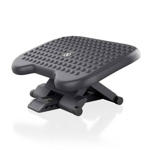 Aisens Poggiapiedi Ergonomico Inclinabile e Regolabile in Altezza - Base Antiscivolo - Peso Max.30kg - Materiale HIPS Resistente - Colore Nero