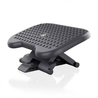 Aisens Poggiapiedi Ergonomico Inclinabile e Regolabile in Altezza - Base Antiscivolo - Peso Max.30kg - Materiale HIPS Resistente - Colore Nero