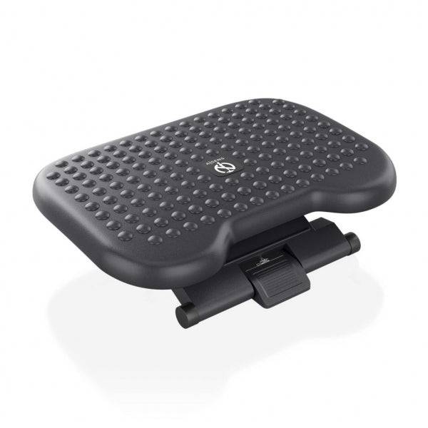 Aisens Poggiapiedi Ergonomico Inclinabile e Regolabile in Altezza - Base Antiscivolo - Peso Max.30kg - Materiale HIPS Resistente - Colore Nero
