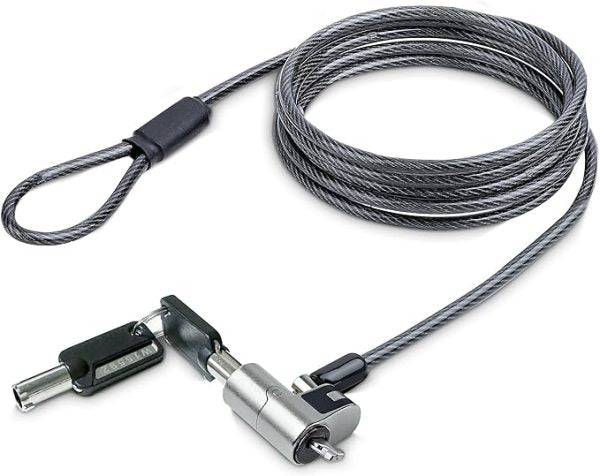 L-Link Cavo di Sicurezza Nano con Lucchetto - Acciaio Rivestito in Vinile - Compatibile con Slot Nano - Lucchetto a Chiave