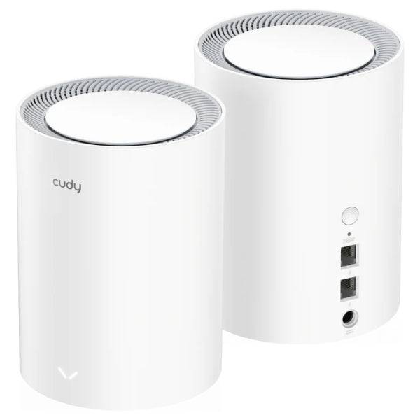 Cudy AX3000 Pack 2 Sistemi WiFi 6 Mesh AX3000 2.5G Dual Band - Supporta Larghezza di Banda 20/40/80/160MHz - 1x Porta LAN 10/100/1000Mbps, 1x Porta WAN 2.5Gbps - 5 Antenne Interne