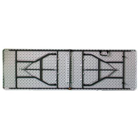 Sungarden Tavolo in Resina Pieghevole 240x74x74cm 3,5cm - Colore Bianco
