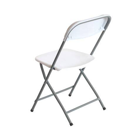 Sungarden Sedia in Resina Pieghevole 80x50x45cm - Colore Bianco