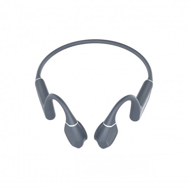 Leotec Kuri Cuffie Sportive a Conduzione Ossea Bluetooth 5.4 - Autonomia fino a 12h - Batteria da 180mAh - Resistenza IPX5 - Colore Grigio