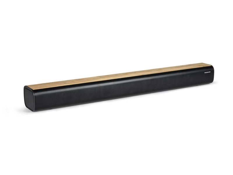 Thomson SB402BT Soundbar 200W - Bluetooth 5.0 - Ingressi Audio TV, Ottico, AUX-IN 3,5mm e Lettore USB - Colore Legno/Nero