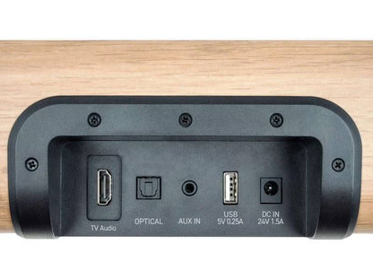 Thomson SB402BT Soundbar 200W - Bluetooth 5.0 - Ingressi Audio TV, Ottico, AUX-IN 3,5mm e Lettore USB - Colore Legno/Nero
