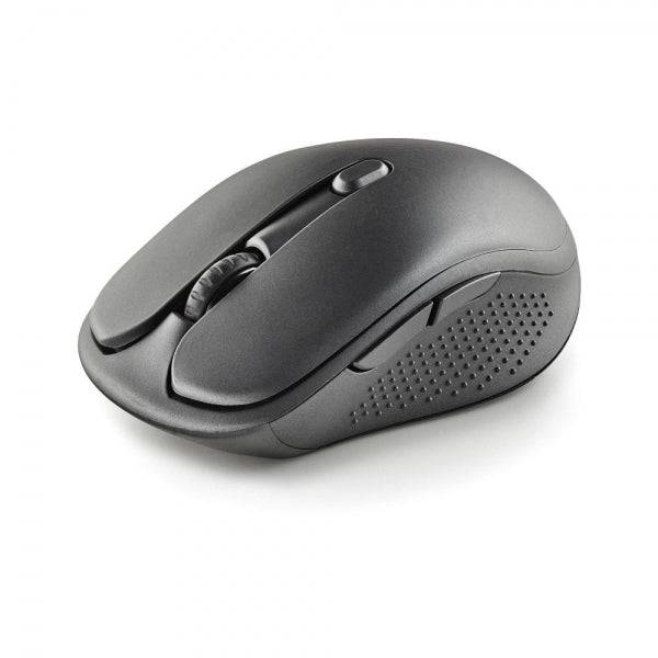 NGS Evo Spook Mouse Wireless 1600dpi - Connessioni: 2.4 GHz USB-A + Bluetooth 5.1 + Bluetooth 5.1 - 5 Pulsanti - Uso Destrimano - Colore Nero