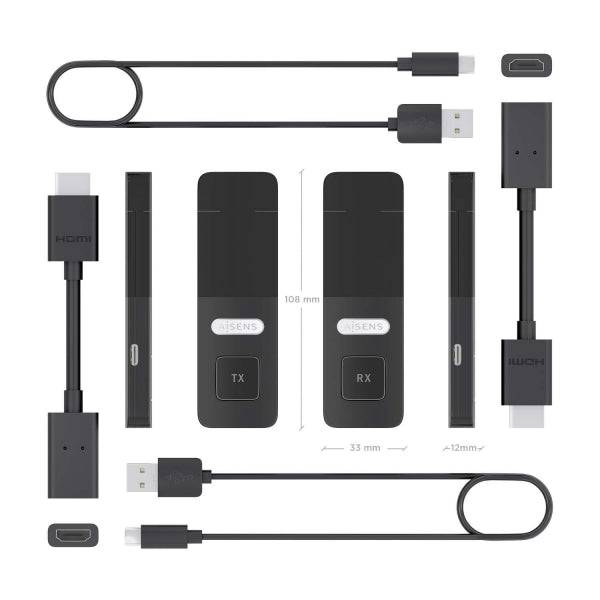 Aisens HDMI Wireless 1080P 30m - Colore Nero
