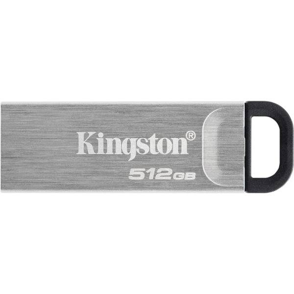 Kingston DataTraveler Kyson Memoria USB 512GB - 3.2 Gen 1 - 200 MB/s in Lettura - Design Metallico - Colore Argento (Pendrive)