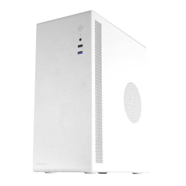 Tacens NOVAX Mini Tower Ultra Compatta - Struttura Metallica Resistente - Ottima Refrigerazione - Supporto MicroATX/Mini-ITX - USB 3.0 e 2.0 - Colore Bianco