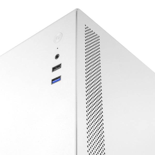 Tacens NOVAX Mini Tower Ultra Compatta - Struttura Metallica Resistente - Ottima Refrigerazione - Supporto MicroATX/Mini-ITX - USB 3.0 e 2.0 - Colore Bianco