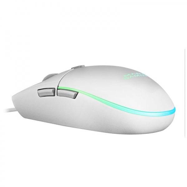 Mars Gaming MCP-RGB3 Combo Gaming 4 in 1 - Tastiera TKL H-Mech FRGB - Mouse RGB 3200 DPI - Cuffie HI-FI Cancellazione Rumore - Tappetino XXL Antiscivolo - Colore Bianco