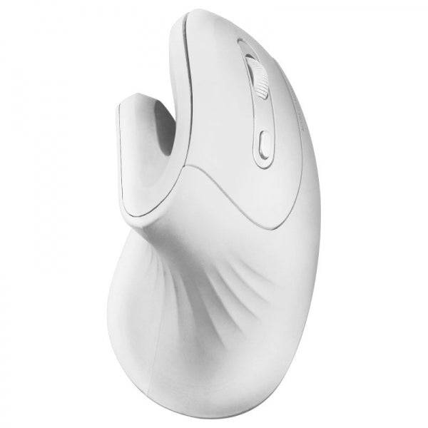 Mars Gaming MMW-ERGOPRO Mouse Wireless Verticale - Sensore Ottico 3200 DPI - Switch HUANO - Connettività 2.4GHz - Colore Bianco