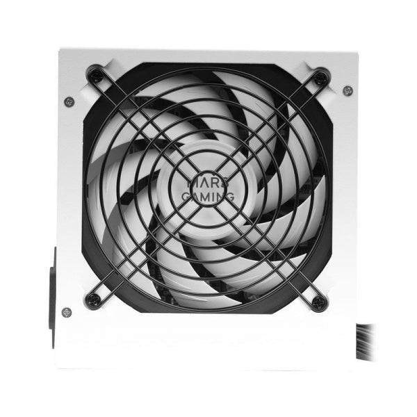 Mars Gaming MPIII650 Alimentatore - Tecnologia AI-RPM Silenzioso - 99% Efficienza DIGITAL APFC - Cavi Piatti Extra Lunghi - Certificazione TÜV Rheinland - Colore Bianco