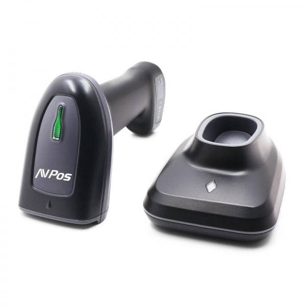 AVPos AVP-BT230-2D Lector de Codigos Inalambrico - 2000Mah - Codigos 1D, 2D y QR - Wireless 60m - BT 15m - USB - Colore Nero
