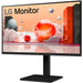 Monitor LED IPS LG 24,5 pollici angolazione sinistra