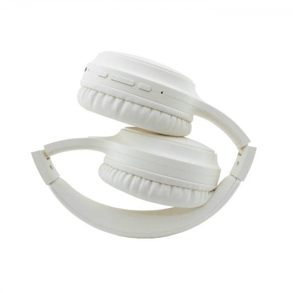 Coolbox AIR-40 Cuffie Bluetooth - ANC - 25 Ore di Autonomia - Pieghevoli - Colore Bianco