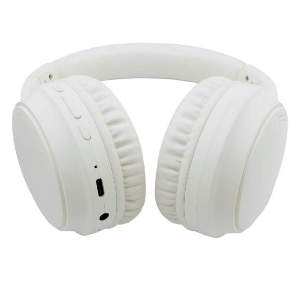 Coolbox AIR-40 Cuffie Bluetooth - ANC - 25 Ore di Autonomia - Pieghevoli - Colore Bianco