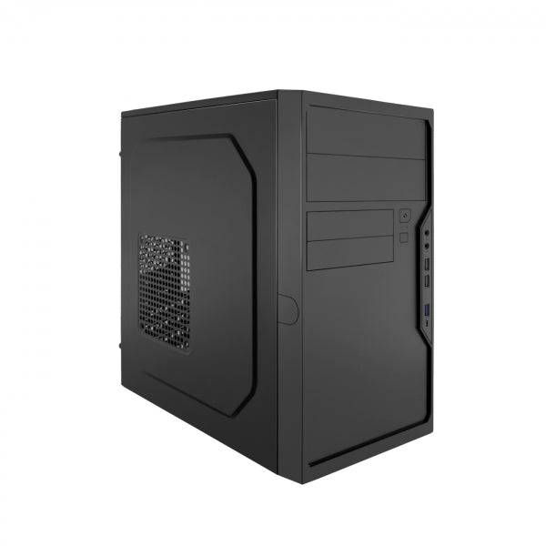Coolbox M550 Case Torre MicroATX - Supporta Dischi 3.5", 2.5" - USB-A 3.0, USB-C Frontale e Audio + Alimentatore