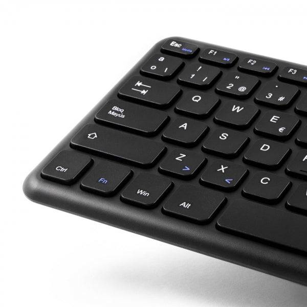 Coolbox TEW01-BK Tastiera Wireless Touchpad - PC, TV - Colore Nero
