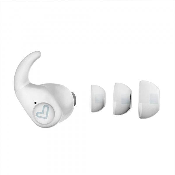 Energy Sistem Cuffie Wireless - True Wireless - Bluetooth 5.3 - IPX5 - Autonomia 20h - Secure-Fit+ - App Personalizzabile - Microfono Stereo - Colore Bianco