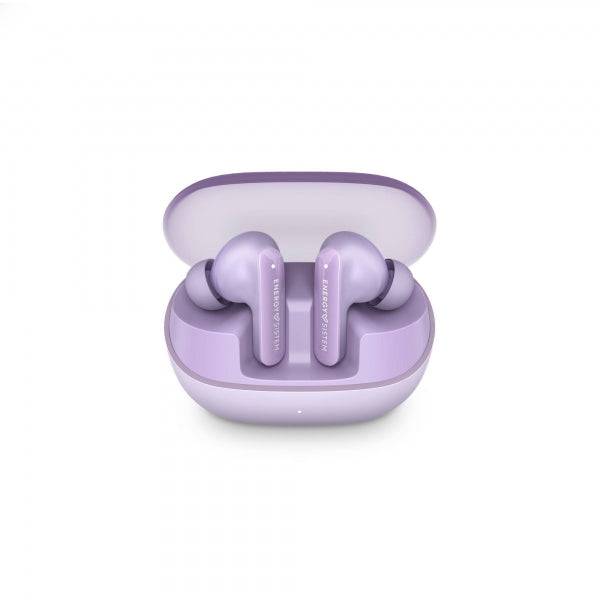 Energy Sistem Cuffie ANC - Cancellazione del Rumore - 25h Autonomia - Bluetooth 5.4 - Resistenza IPX4 - Materiali Riciclati - Colore Viola