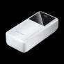 Vention Power Bank 30000mAh - Ricarica Rapida 22.5W - USB-C/USB-A/Micro-USB - Display LED - Leggero e Sicuro - Colore Bianco