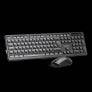 Vention KTD Combo Tastiera e Mouse Wireless - Connessione 2.4GHz - 1200 DPI - 104 Tasti - Colore Nero
