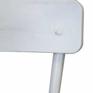 Sedia in polipropilene bianco, dimensioni 45x42x87 cm, peso 5,3 kg