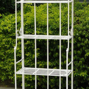 Étagère Noelle 4 Piani Acciaio Bianco 61x32x156h cm