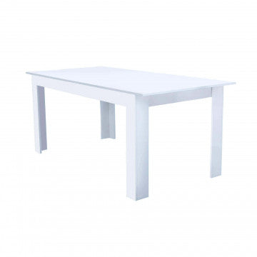 Tavolo allungabile legno truciolare bianco 160-200x90x75 cm