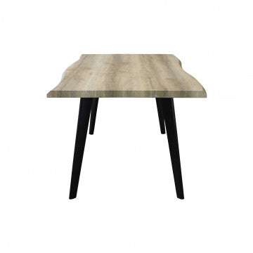 Tavolo piano MDF melaminico 160x90 cm struttura metallo altezza 75