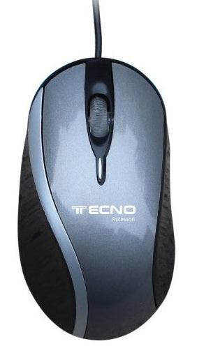 Mouse Ottico USB 1200DPI Cavo 120cm Argento
