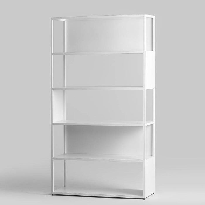 Libreria HYLLER SIDE METAL 100x180 bianco
