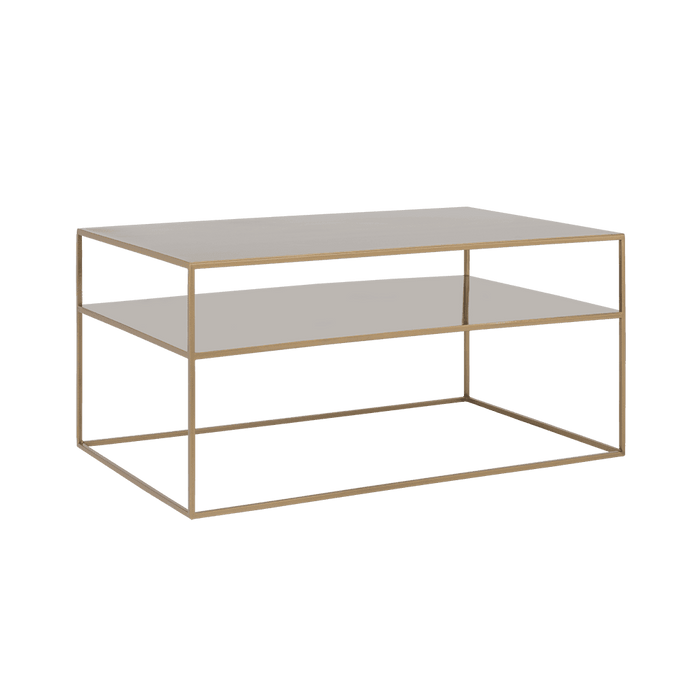 Tavolino TENSIO 2 FLOOR METAL 100x60, oro