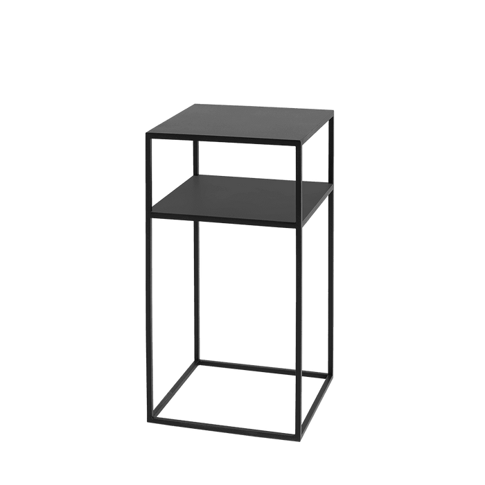 Tavolino Tensio 2 Floor Metal 30 - Nero