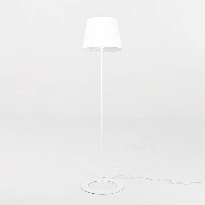 Lampada da Terra SHADE - paralume bianco, base bianca