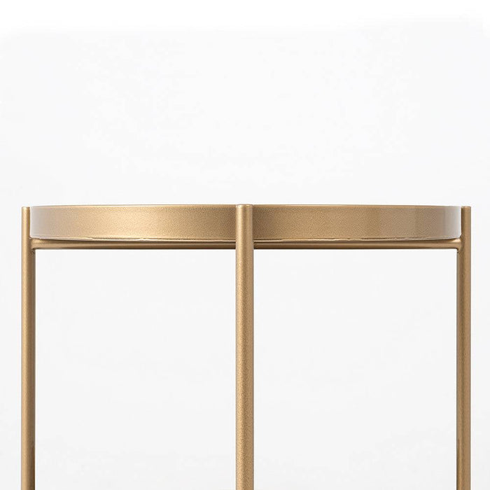 Tavolino laterale HANNA METAL - oro
