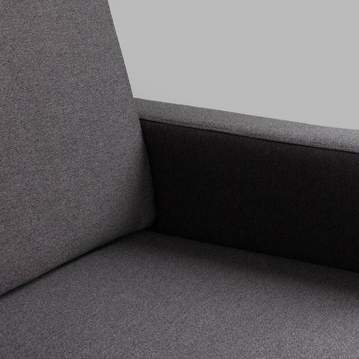 Divano Letto 3 Posti SCANDIC, Carbonio, Naturale