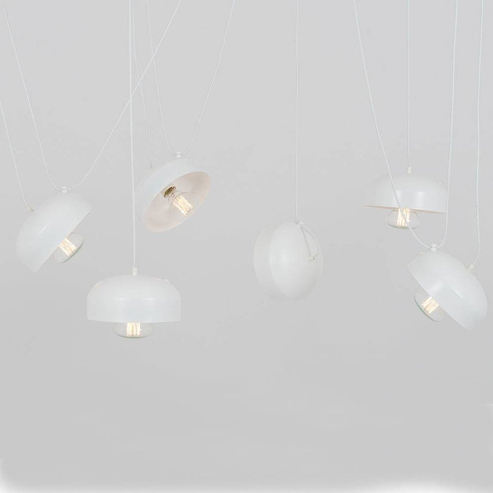 Lampadario POPO FLAT L 6 - Bianco