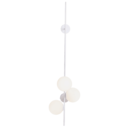 Applique a muro BOBLER 2connect bianco con sfere di vetro opaco, design moderno e versatile, ideale per illuminare ambienti interni