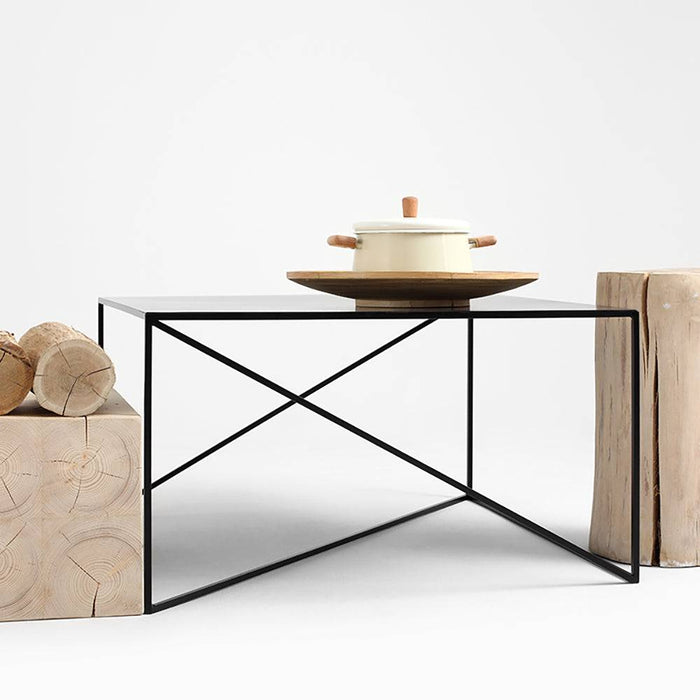 Tavolino MEMO METAL 100x100 Nero