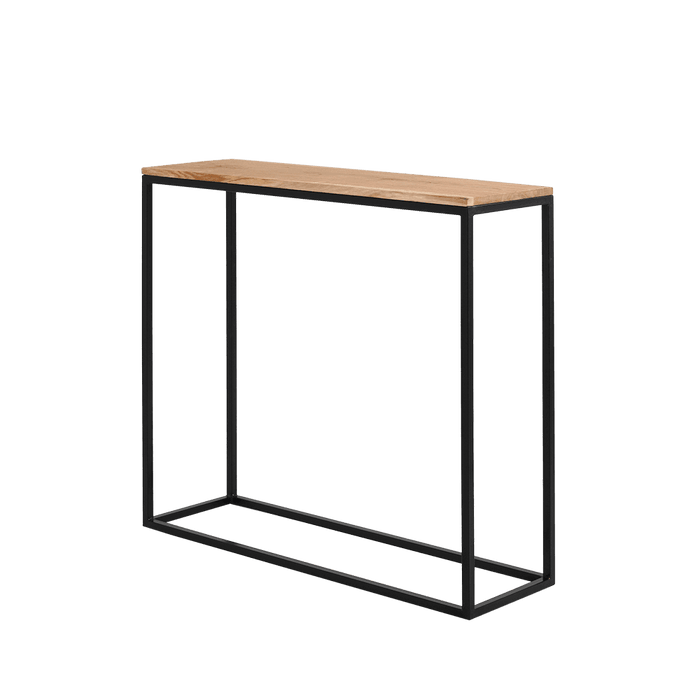 Credenza JULITA 92-1F, rovere, nero