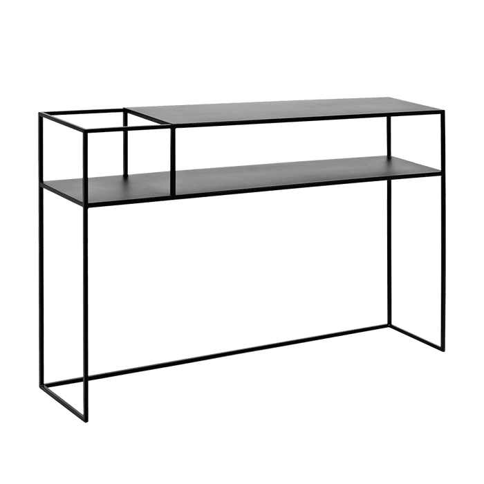 Consolle SENSO FLOWER METAL 120x25, nero