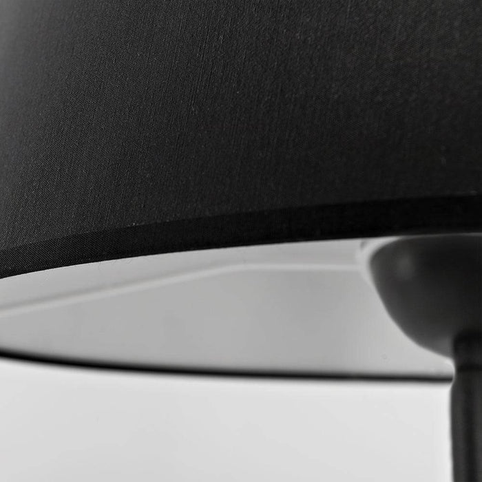 Lampada da Terra SHADE - Paralume Nero Base Nera