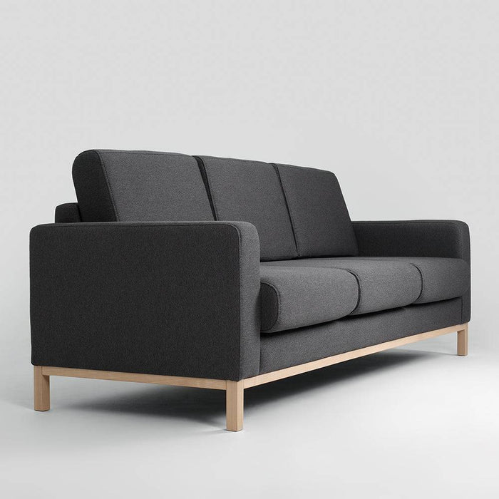 Divano Letto 3 Posti SCANDIC, Carbonio, Naturale