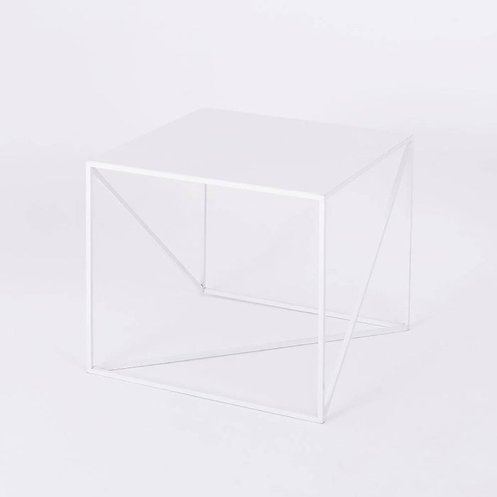 Tavolino laterale MEMO 50x50, Bianco